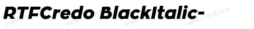 RTFCredo BlackItalic字体转换